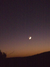 Moonrise Thar Desert, India