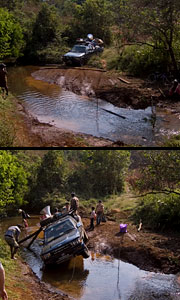 Truck Tipping Over, Sen Monoron, Cambodia