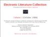Electronic Literature Collection Volume One