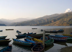 boats Fewa Lake Nepal