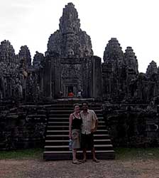 Debi, Me and Bayon, Angkor Cambodia