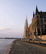 Danube banks Budapest Hungary