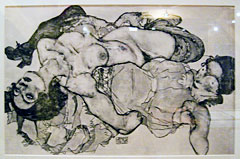 Egon Schiele Sketch, Egon Schiele Museum, Cesky Krumlov, Czech Republic