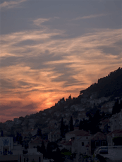 Sunset from my Hotel Window, Dubrovnik, Croatia