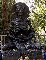 Emaciated Buddha, Wat Umong, Chiang Mai, Thailand