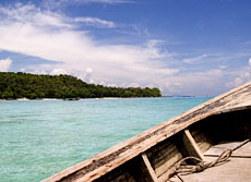 Phi Phi Don from longtail, Ko Phi Phi, Thailand