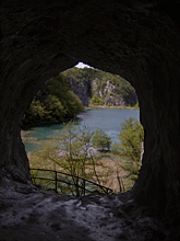 Cave, Lake Plitvice, Croatia