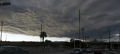 clouds over Santa Monica
