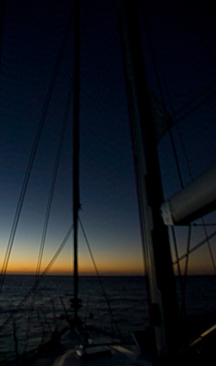 twilight at sea