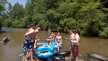 Tubing on the Chestatee River