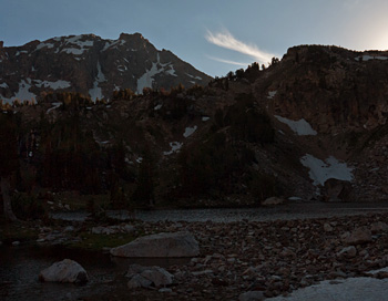 Sunset over Holly Lake, Grand Teton National Park