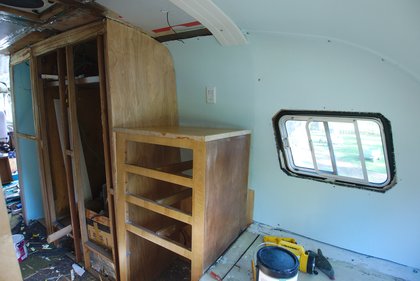 1969 Dodge Travco interior restoration photographed by luxagraf