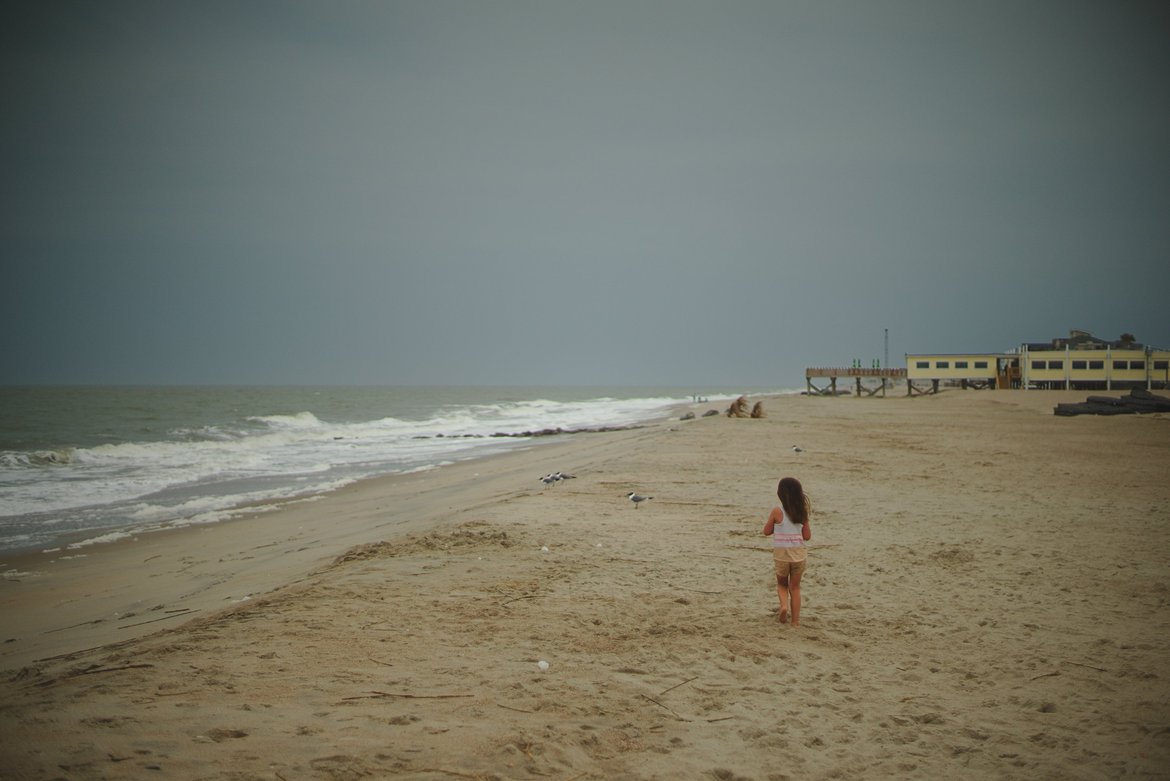 Edisto beach, storm photographed by luxagraf
