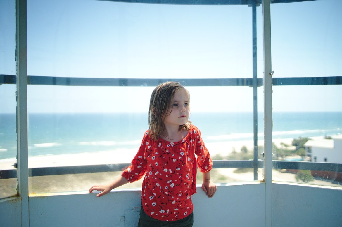 Top of the lighthouse photographed by luxagraf