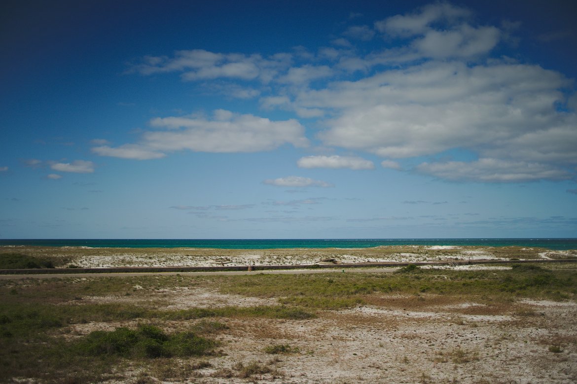 View from the top of fort pickens photographed by luxagraf