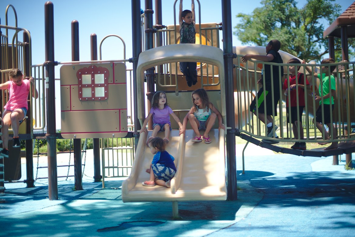 playground, ocean springs, ms photographed by luxagraf