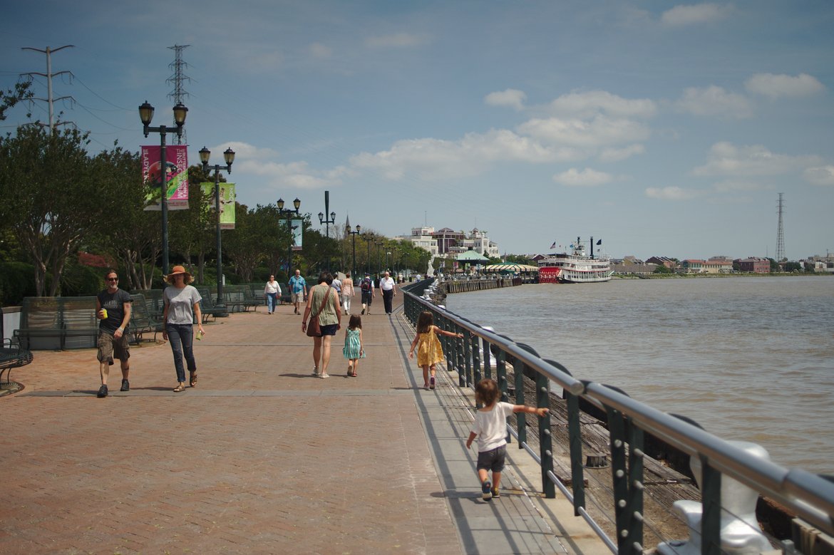 river front, new orleans photographed by luxagraf