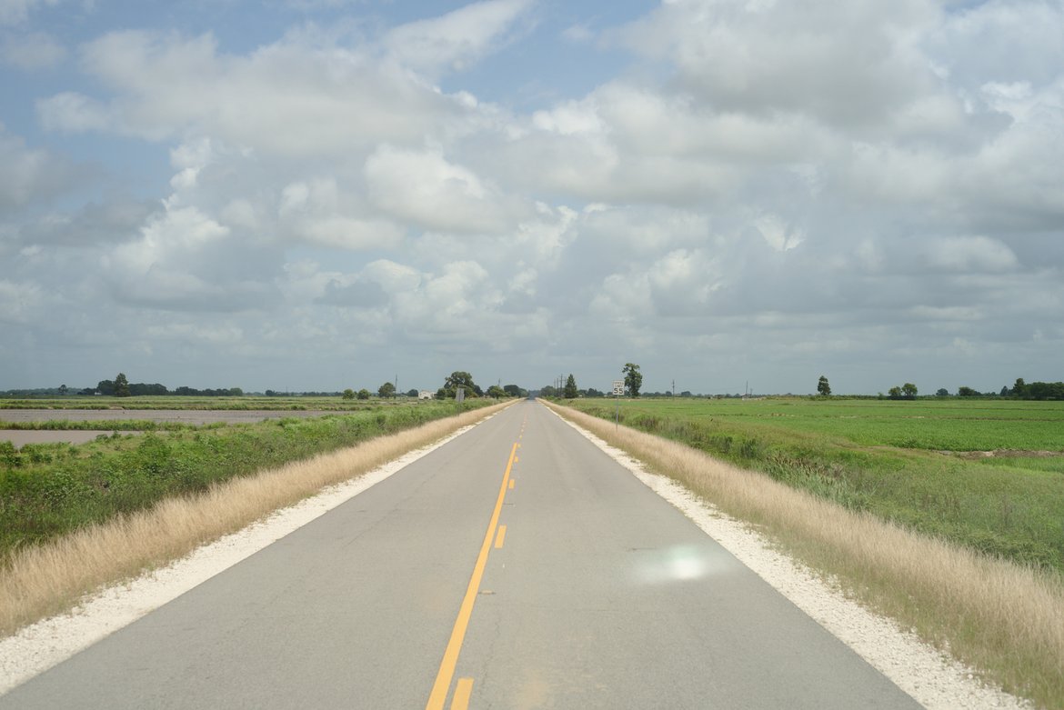 Driving the Atchafalaya basin photographed by luxagraf