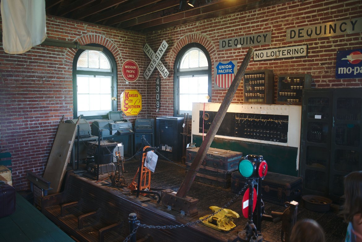 train museum dequincy louisana photographed by luxagraf