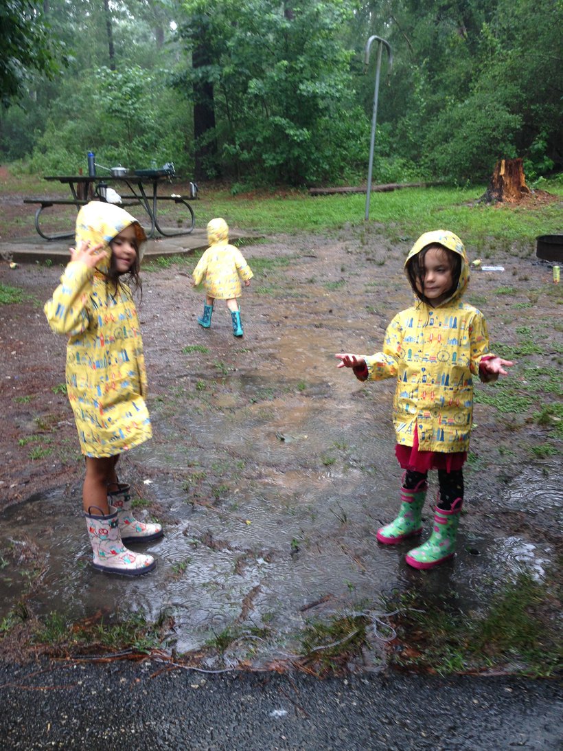 Playing in the rain, Huntsville state park, tx photographed by luxagraf