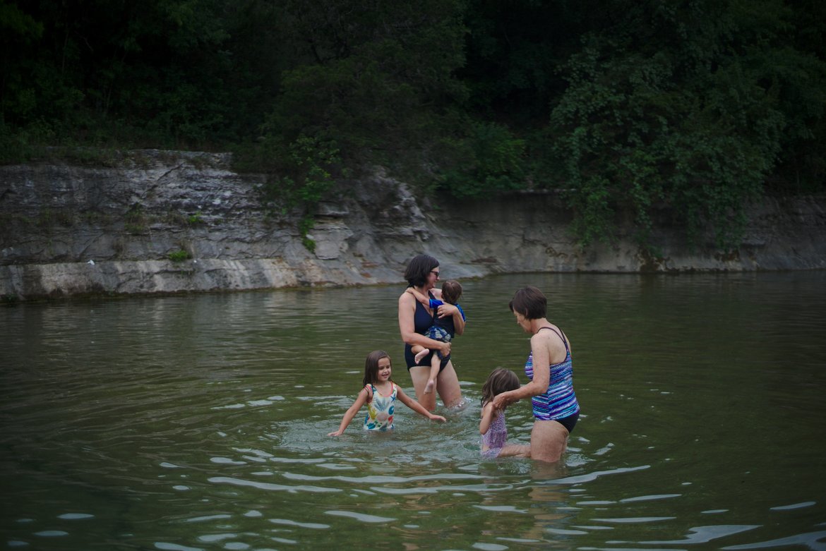 barton springs, austin tx photographed by luxagraf