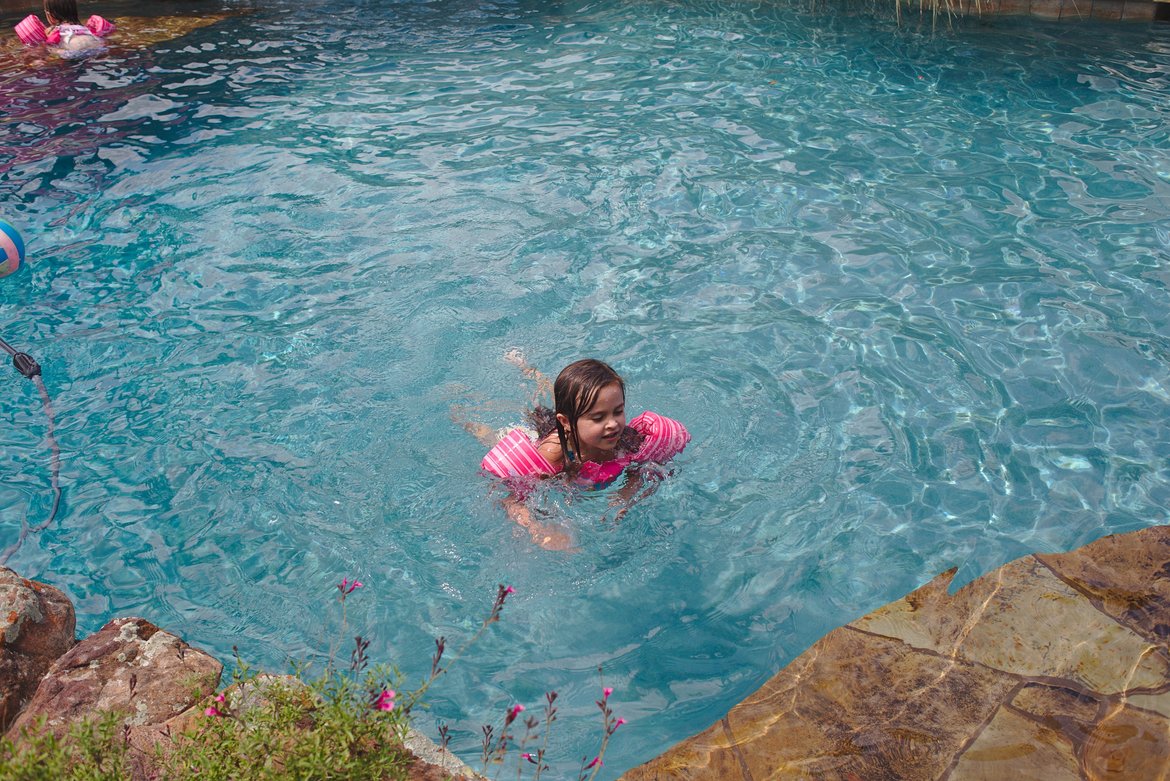 Pool time, Plano TX photographed by luxagraf