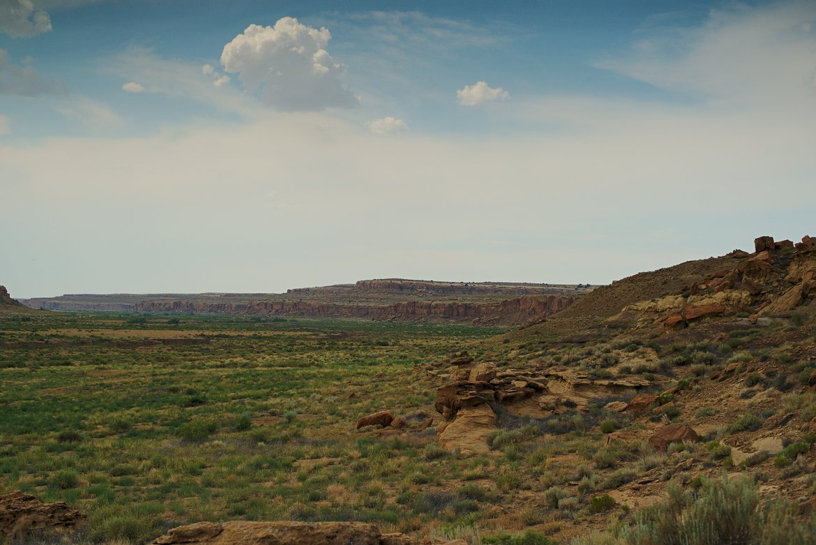 Chaco wash, Chaco canyon photographed by luxagraf