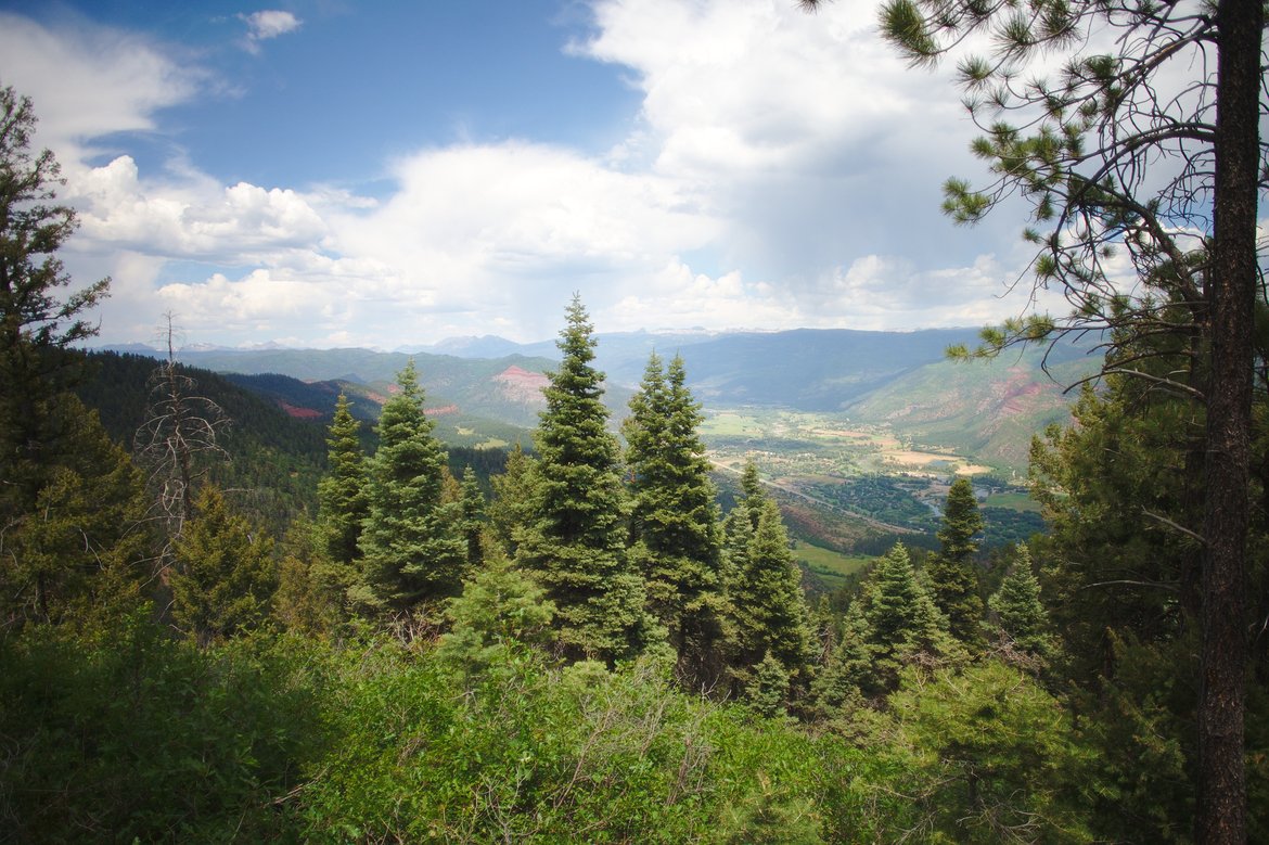 view from the pass photographed by luxagraf