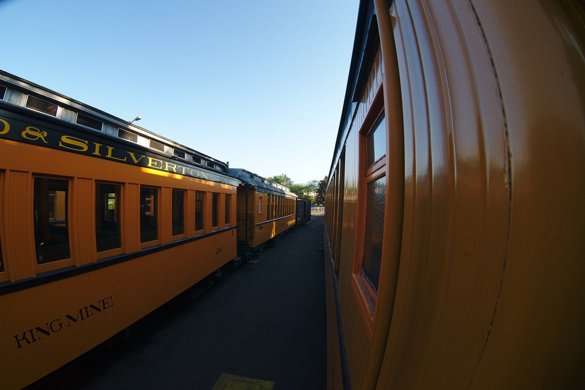 Steam train to Silverton photographed by luxagraf