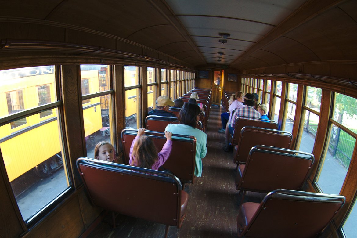 Steam train to Silverton photographed by luxagraf