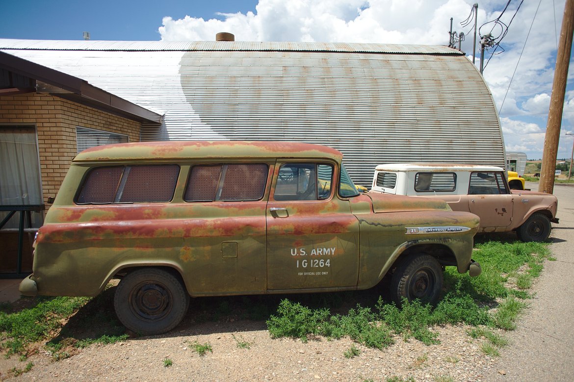 1950s Chevrolet Apache Wagon photographed by luxagraf