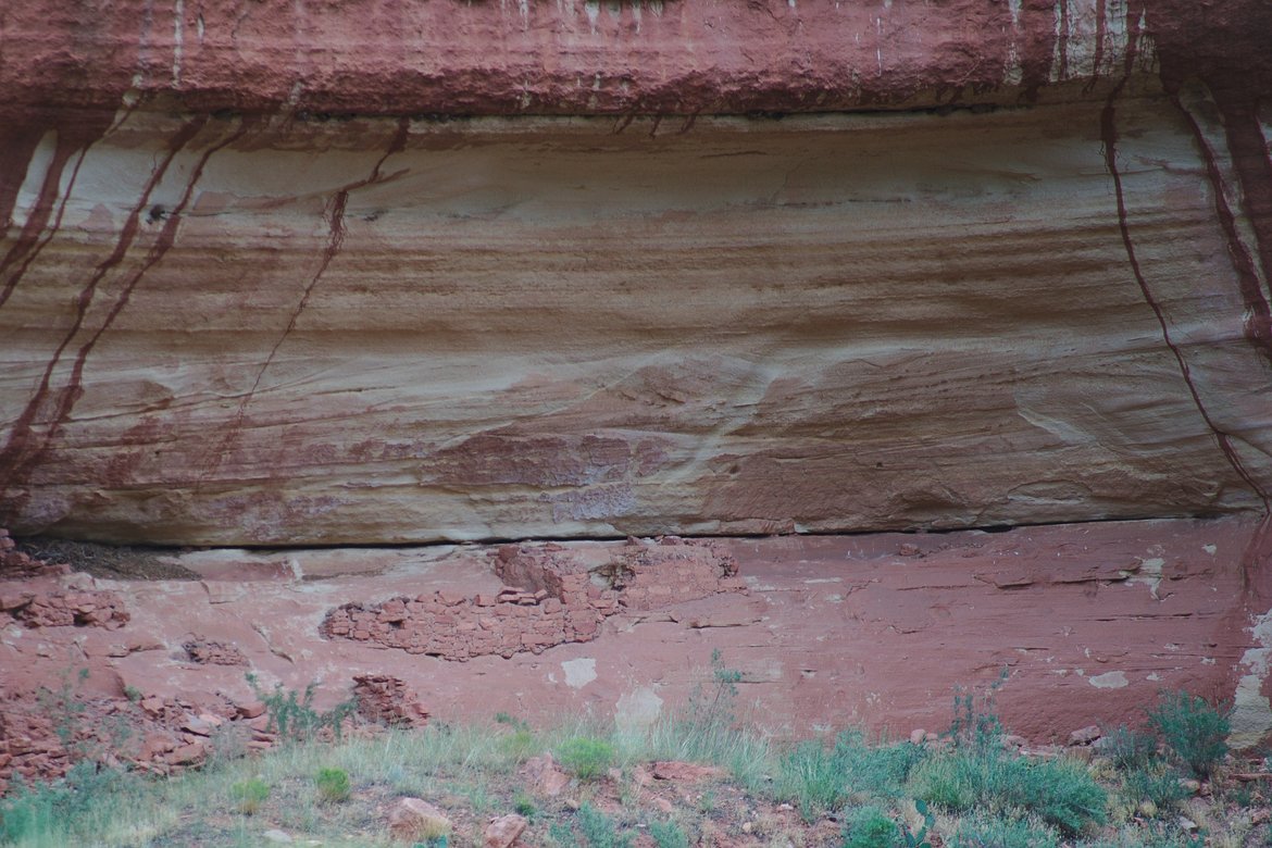 ancient house in rock cave photographed by luxagraf