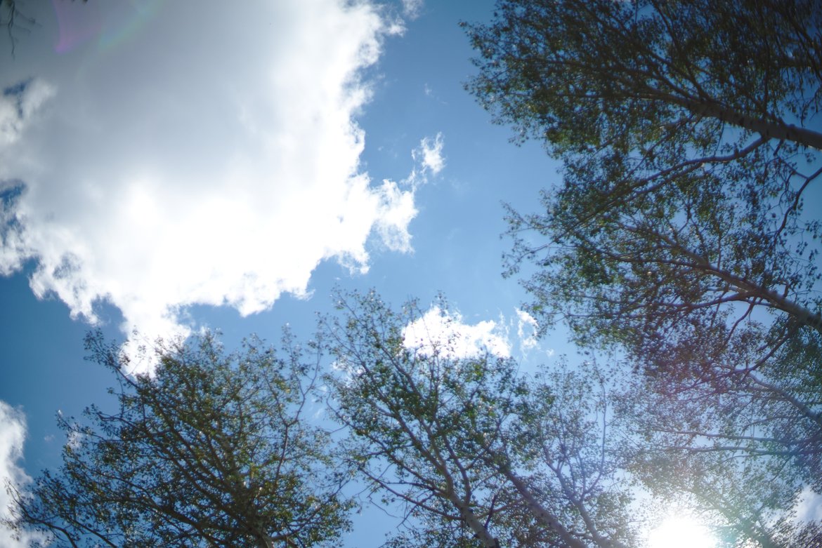 Aspen sky photographed by luxagraf