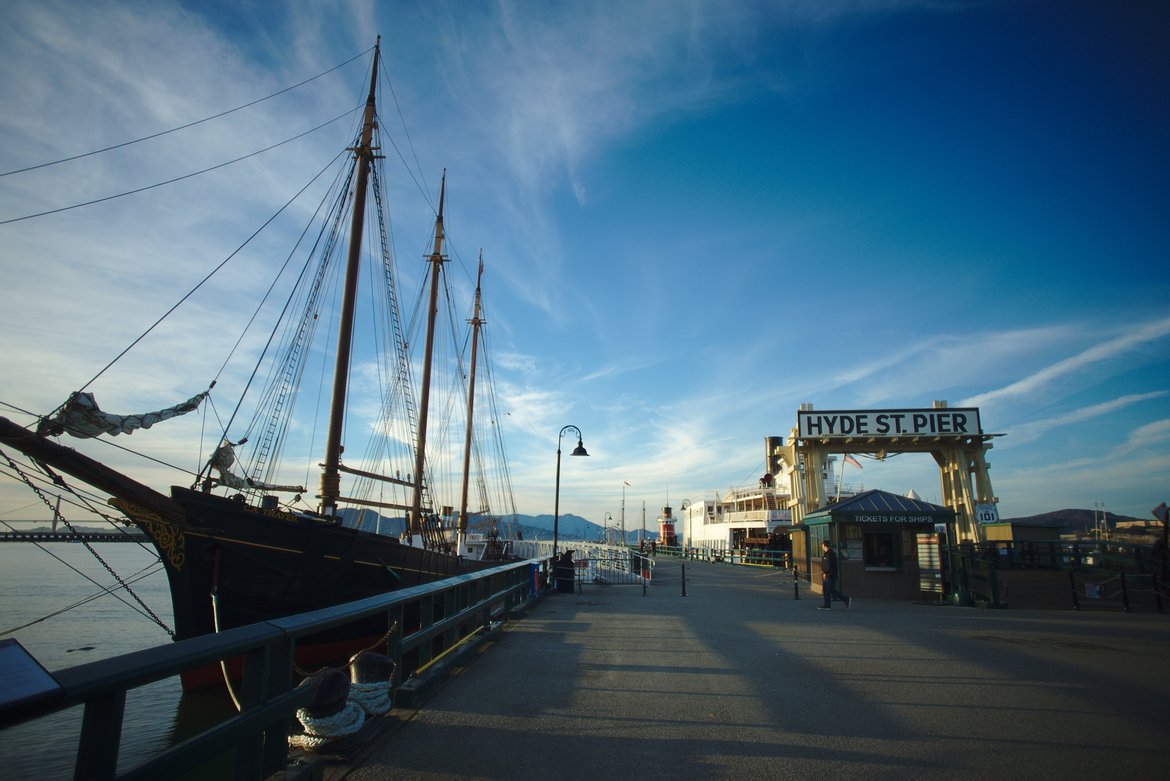 hyde st pier photographed by luxagraf