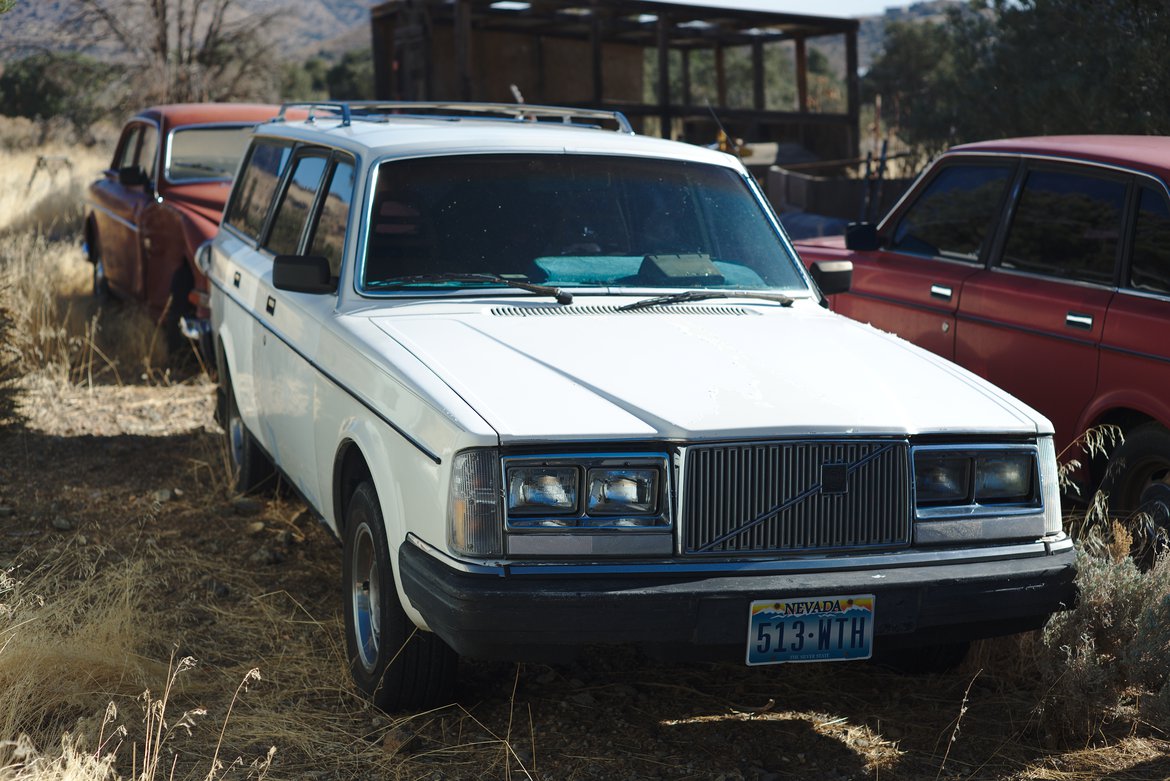 volvo graveyard photographed by luxagraf