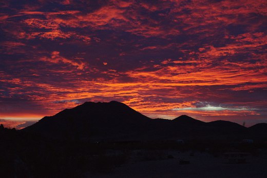 Sunrise, Painted Rocks BLM area photographed by luxagraf