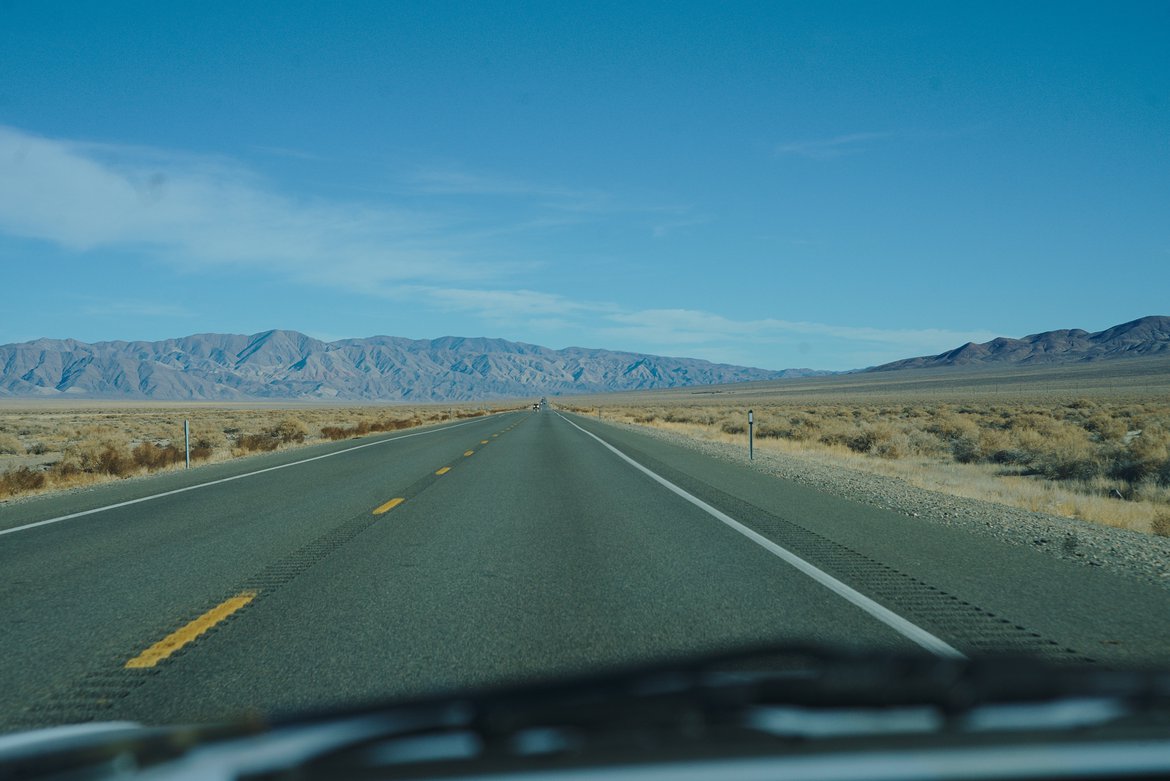 The open road photographed by luxagraf