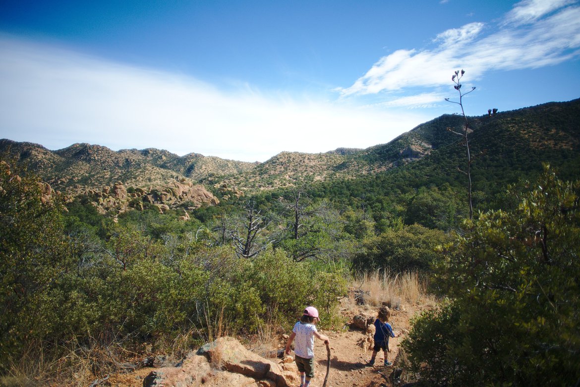 hiking, dragoon mountains, AZ photographed by luxagraf
