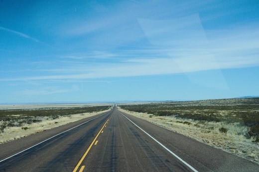 Driving west Texas photographed by luxagraf