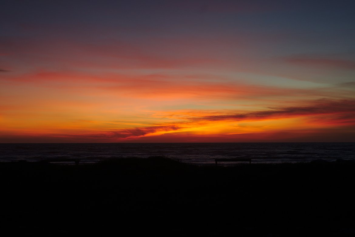 Sunrise, Padre Island National Seashore photographed by luxagraf