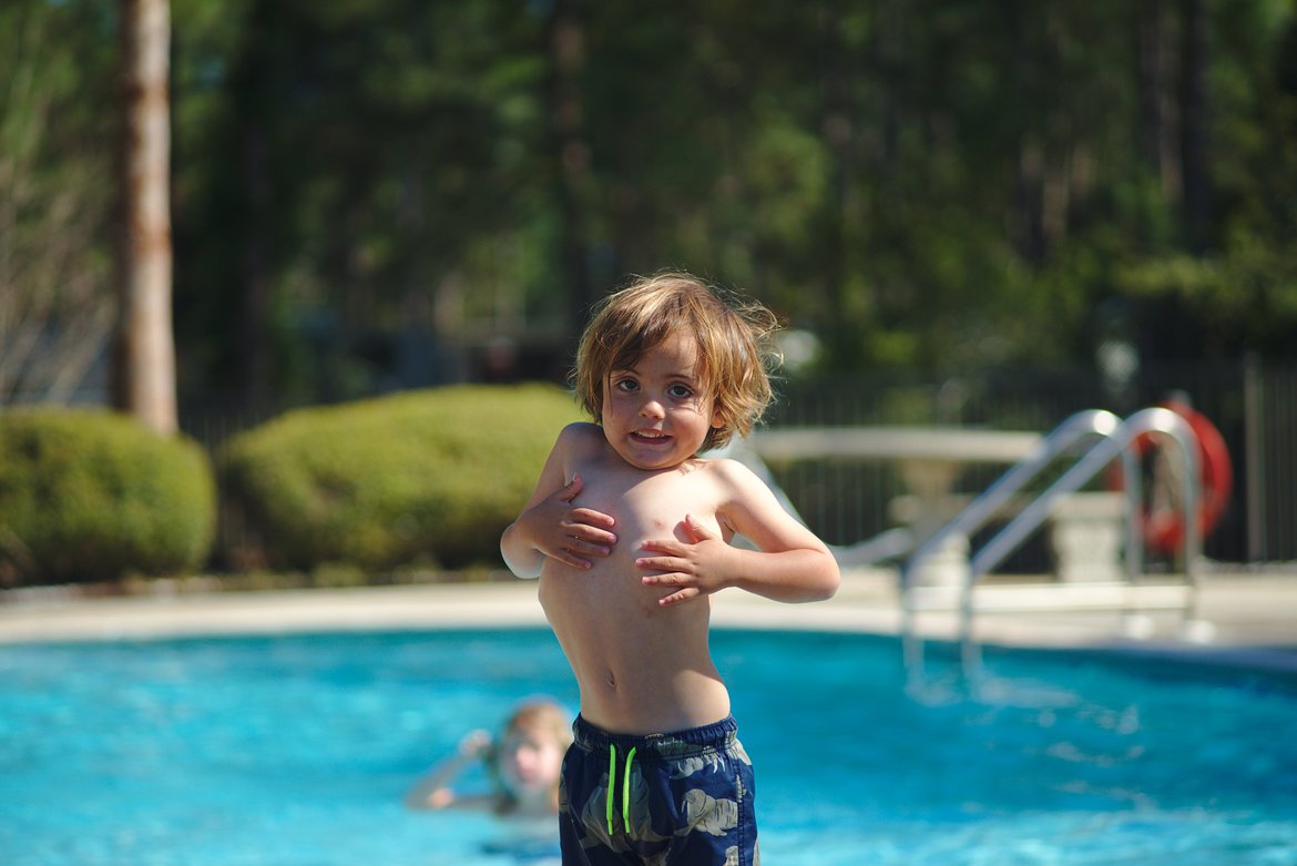 Pool, Topsail State Beach, Florida photographed by luxagraf