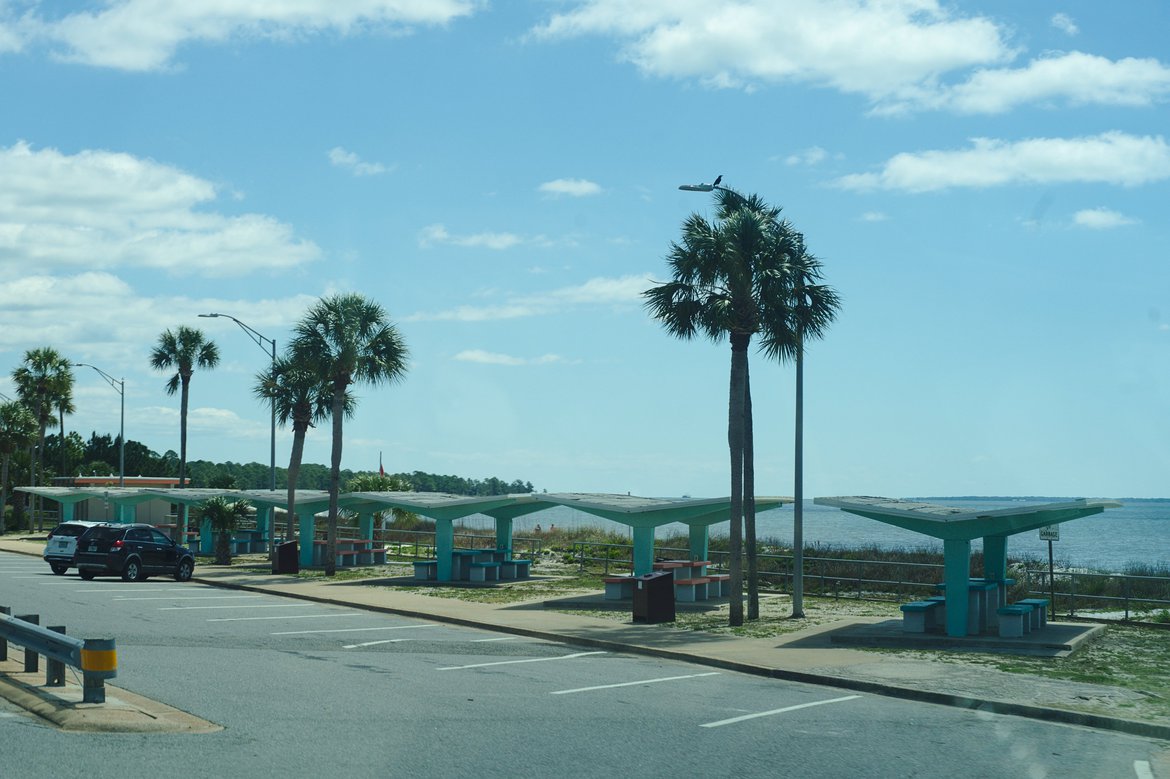 Rest area, near carrabelle, FL photographed by luxagraf