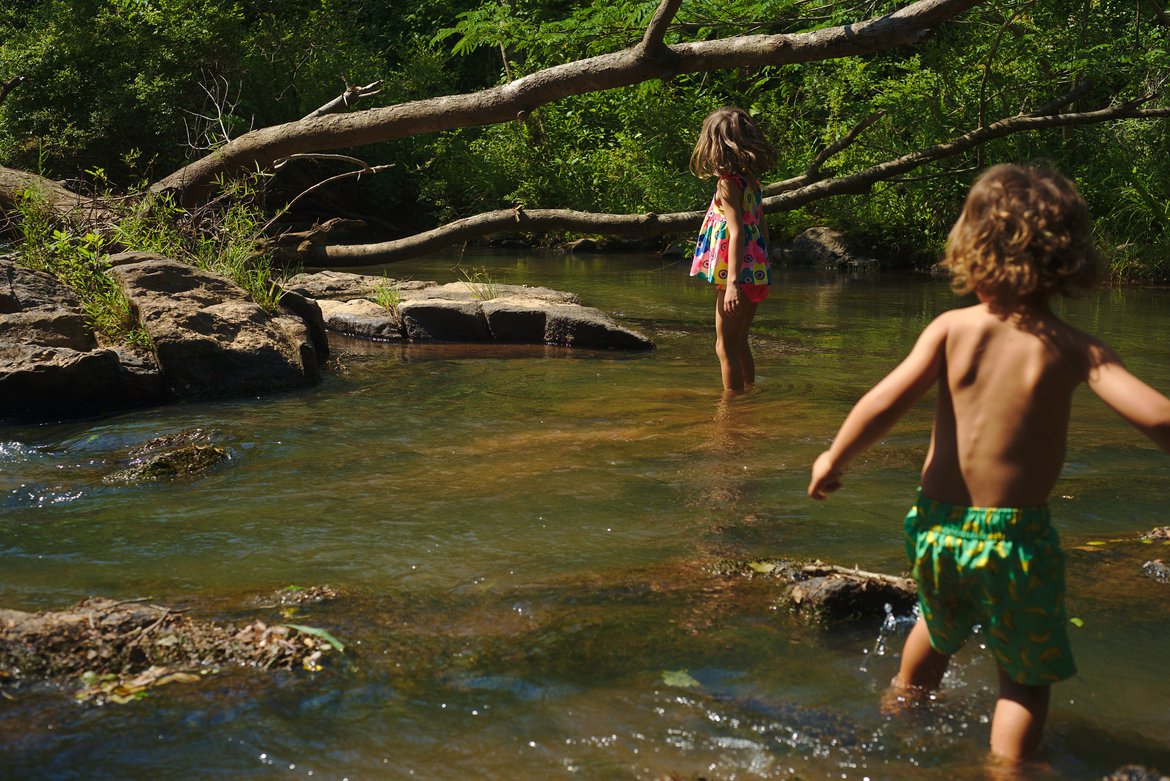 River, Watson Mill State Park, GA photographed by luxagraf