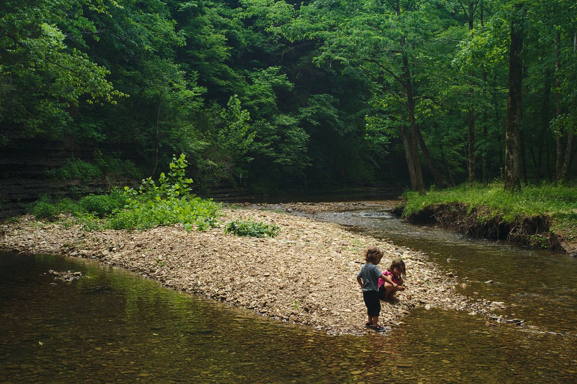 little swan creek, Meriwether Lewis campground photographed by luxagraf