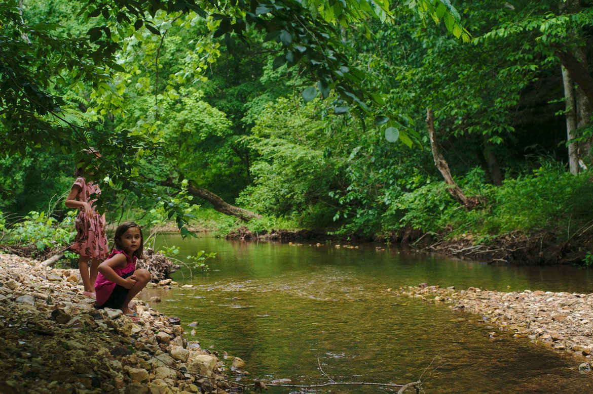 little swan creek, Meriwether Lewis campground photographed by luxagraf