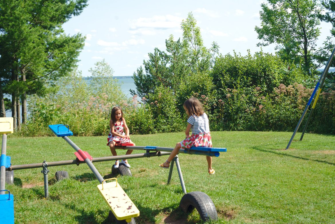 Playground, memorial park, washburn, WI photographed by luxagraf