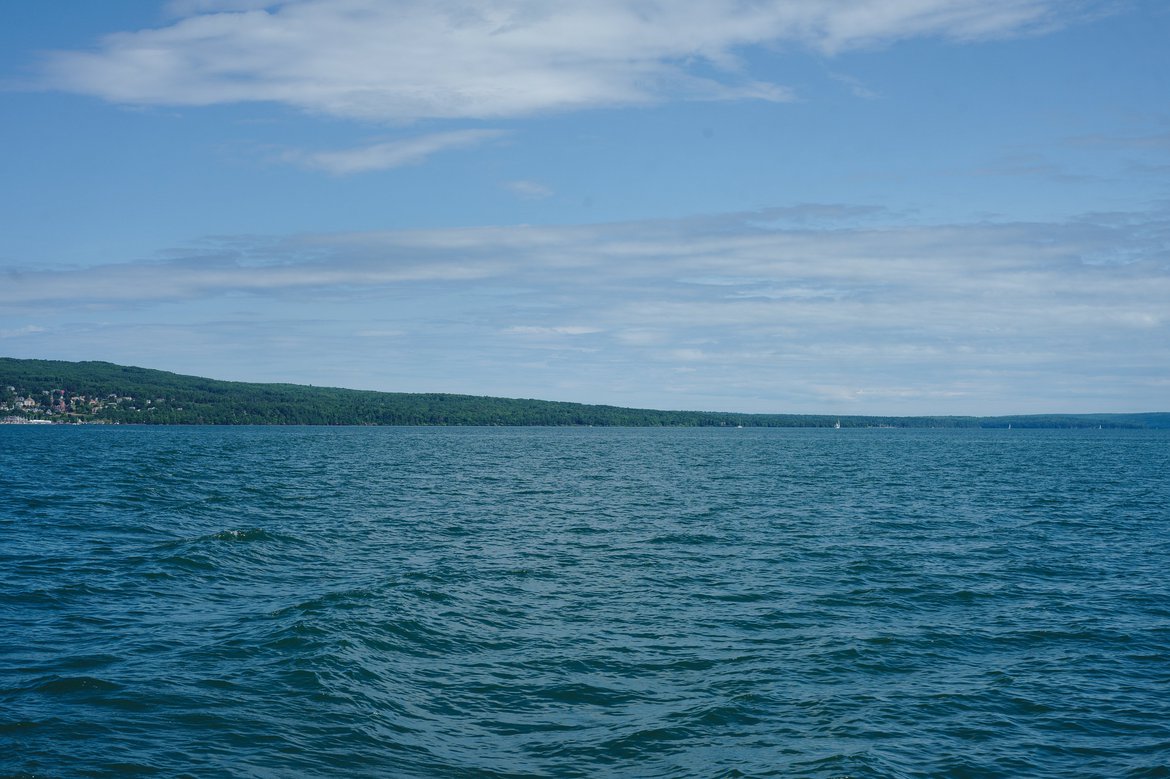 Lake Superior on the way to Madeline Island, WI photographed by luxagraf
