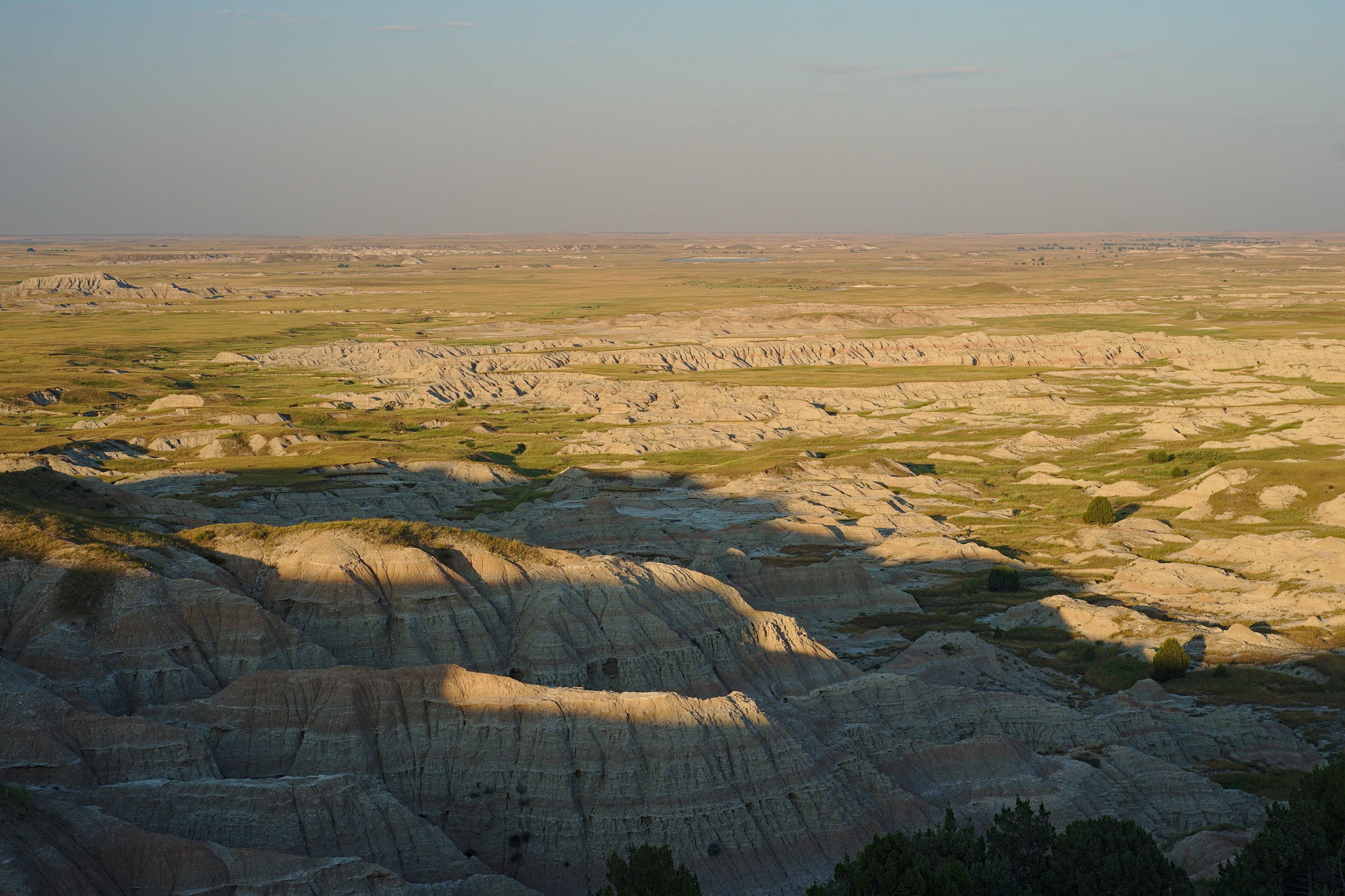 Sunset over the Badlands, SD photographed by luxagraf