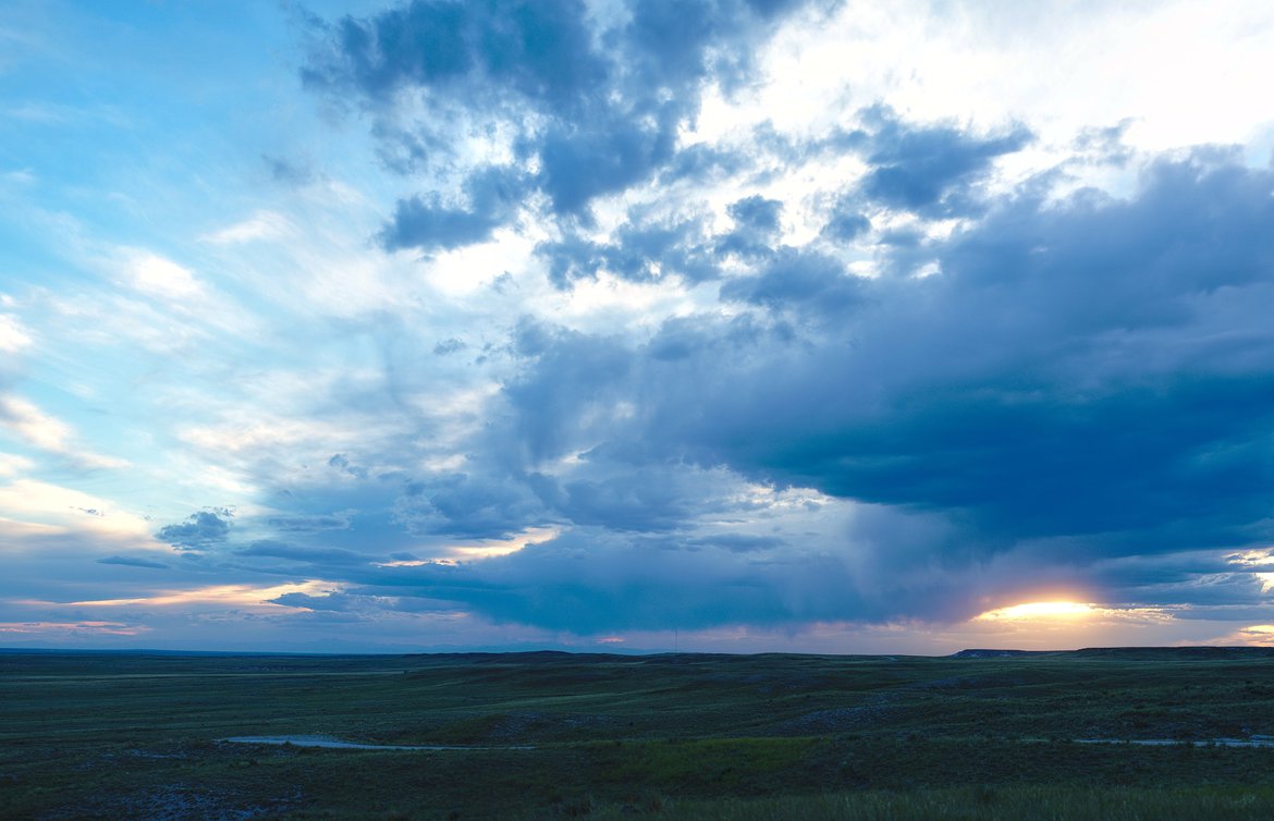 Storm clouds over the Pawnee Grasslands, Colorado photographed by Scott Gilbertson