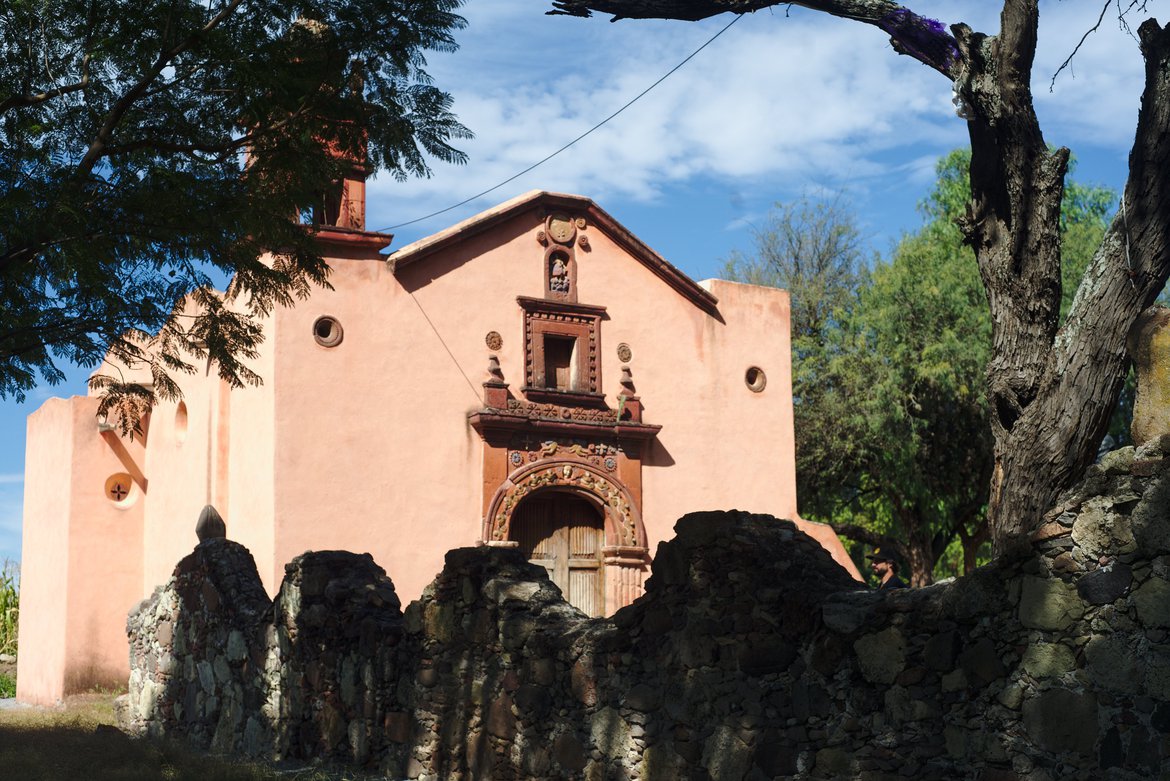 church outside san miguel de allende, mx photographed by luxagraf